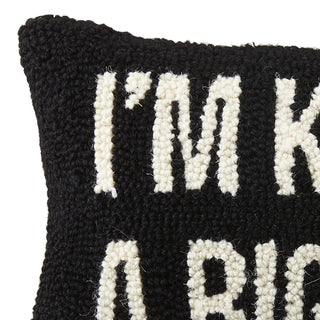 Peking Handicraft - I'm Kind of A Big Deal Hook Pillow, Black