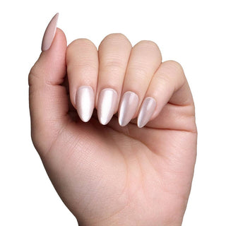 Glamnetic - The Vow Press-On Nails | Short Almond | Nude Velvet Gloss