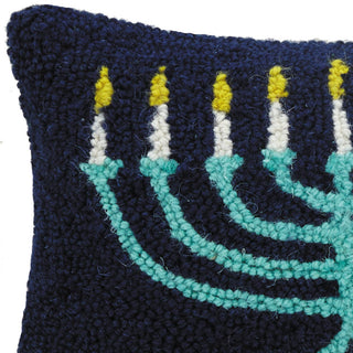 Peking Handicraft - Menorah Hook Pillow - Hanukkah