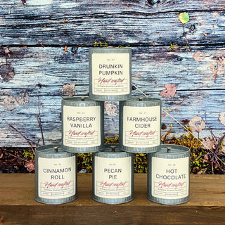Driftless Studios - Cinnamon Roll Fall Decor Tin Soy Candle - Holiday Candles