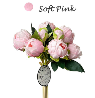 Angel Isabella: Real Touch Faux Peony bundle: Soft pink