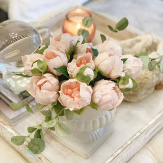 Angel Isabella: Real Touch Faux Peony bundle: White