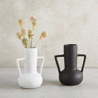 Angle - Matte Black Long Vase