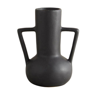 Angle - Matte Black Long Vase