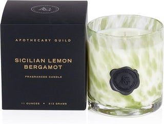 candle sicilian lemon bergamot