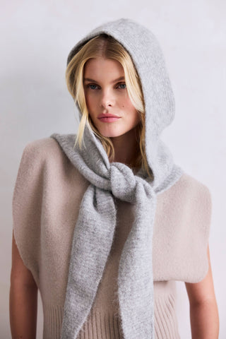 Arctic Fox & Co. - The Alpaca Hooded Scarf - Blizzard Grey