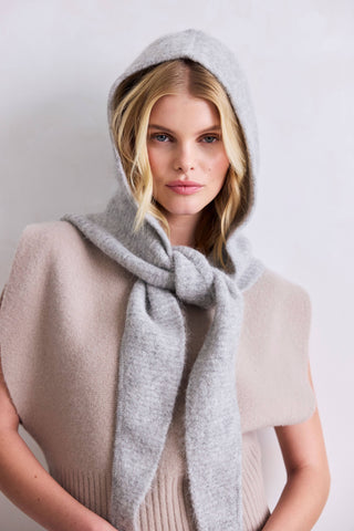 Arctic Fox & Co. - The Alpaca Hooded Scarf - Blizzard Grey