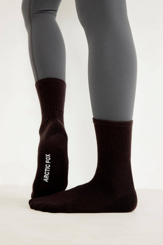 Arctic Fox & Co. - The Everyday Socks - 100% Bamboo - Dark Chocolate