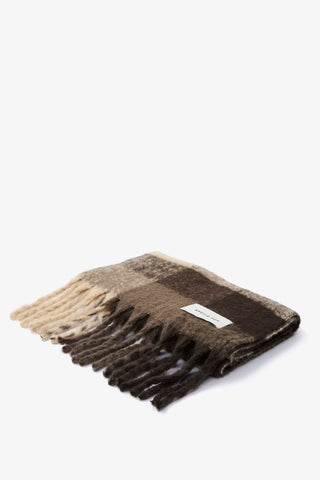 Arctic Fox & Co. - North America - The Reykjavik Scarf - 100% Recycled - Brown Check - FW25