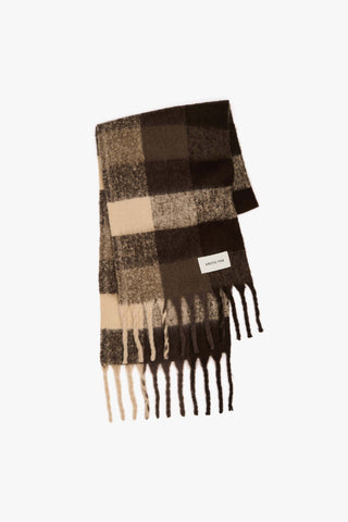 Arctic Fox & Co. - North America - The Reykjavik Scarf - 100% Recycled - Brown Check - FW25