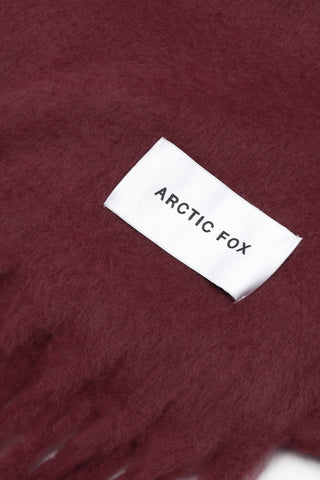 Arctic Fox & Co. - North America - The Reykjavik Scarf - 100% Recycled - Burgundy - FW25