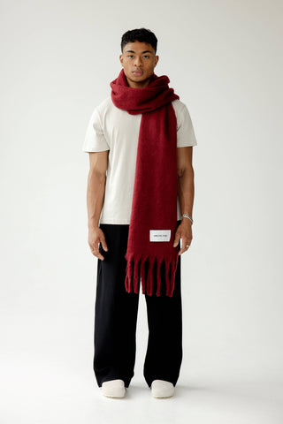 Arctic Fox & Co. - North America - The Reykjavik Scarf - 100% Recycled - Burgundy - FW25