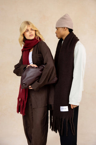 Arctic Fox & Co. - North America - The Reykjavik Scarf - 100% Recycled - Burgundy - FW25