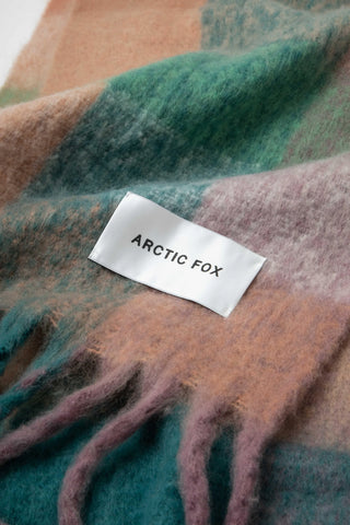Arctic Fox & Co. The Reykjavik Check Scarf - Dusky Lilac