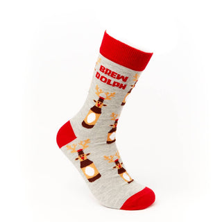 Unisex Brew-Dolph Socks: 6 - 11 - Taryn x Philip Boutique