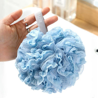 WEST AUSSIE SUPPLIES - PAPO-  Lace Shower Pouf Premium Quality and Rich Foaming: BLUE