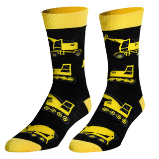 Crazy Socks - Construction - Mens Crew Folded - Crazy Socks