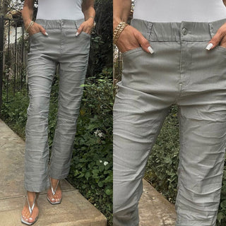 Bevy Flog Novel Pant Grey Stripe
