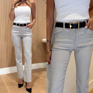 Bevy Flog Novel Pants Light Grey