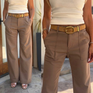 Bevy Flog Pam Mocha Techno Cotton Pants
