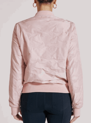 Blanc Noir Camo Reversible Bomber in Peach Blush - Taryn x Philip Boutique