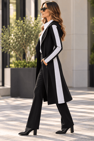 Blanc Noir Anya Traveler Jacket – Black/Charcoal