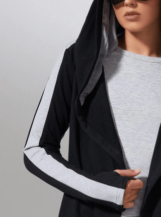 Blanc Noir Anya Traveler Jacket – Black/Charcoal