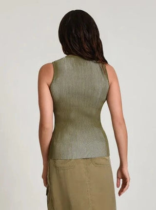 Blanc Noir Two Toned Tank Top