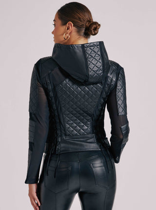 Blanc Noir Voyage Hooded Moto - Taryn x Philip Boutique
