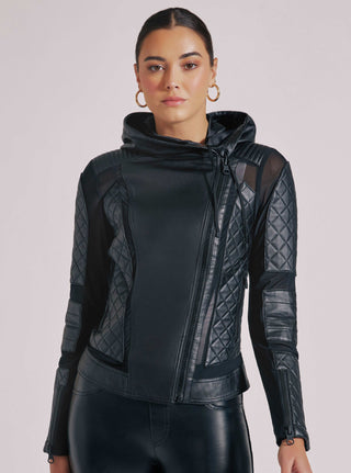 Blanc Noir Voyage Hooded Moto - Taryn x Philip Boutique