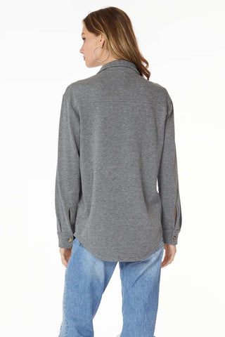 Bobi Button Front Collar Shirt Jacket - Taryn x Philip Boutique