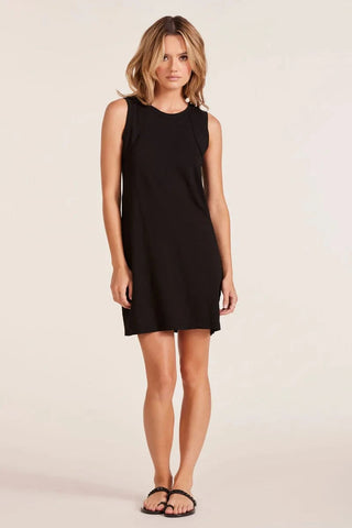 Bobi Raglan Seamed Tank Dress