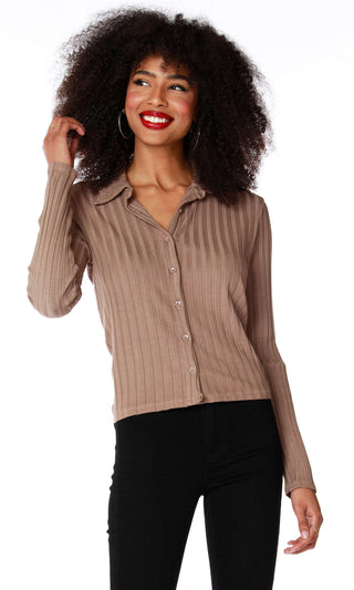 Bobi Collar Button Front Shirt - Taryn x Philip Boutique