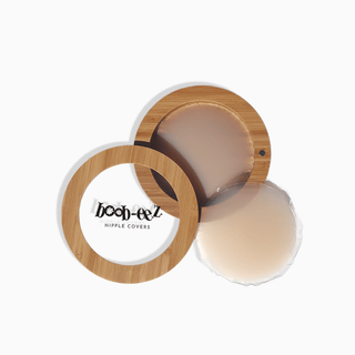 Boob-eez - Nipple Covers + Bamboo Compact: Light Tint / 6cm