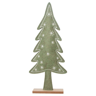 Boston International - 14" Felted Tree With Stars Christmas