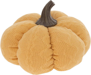 Boston International Small Plush Saffron Yellow Pumpkin