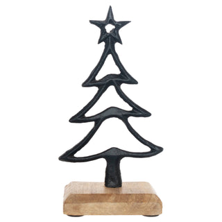 Boston International - 3.5" Long Black Metal Tree Christmas