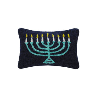 Peking Handicraft - Menorah Hook Pillow - Hanukkah