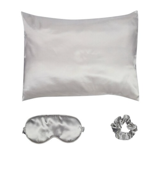 Best Beauty Group - CALA Satin Pillow Case Eyemask Scrunchie Sleep 3 Piece Set: Leopard