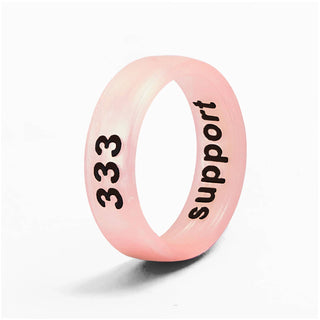 Flip Rings - Flip Reversible Angel Numbers 333 and Support Ring