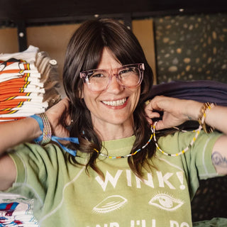 Caddis D28 Reading Glasses - Polished Clear Pink