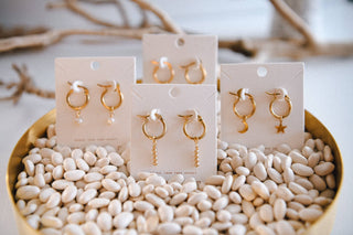 Cecelia Designs Jewelry - Starlit Shine Cubic Zirconia Hoop Earrings – Gold Plated