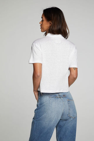 Chaser Cropped Polo Boxy Short Sleeved Tee - Taryn x Philip Boutique