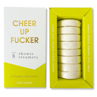 Chez Gagné - Cheer Up Fucker - Shower Steamers - Pineapple Lemon - Set of 8 Tabs