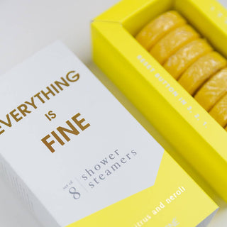Chez Gagné - Everything is Fine Shower Steamers - Sea Salt, Citrus & Neroli - Set of 8 Tabs
