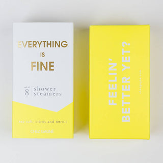 Chez Gagné - Everything is Fine Shower Steamers - Sea Salt, Citrus & Neroli - Set of 8 Tabs