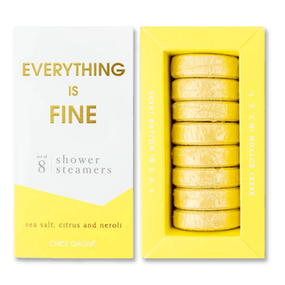 Chez Gagné - Everything is Fine Shower Steamers - Sea Salt, Citrus & Neroli - Set of 8 Tabs
