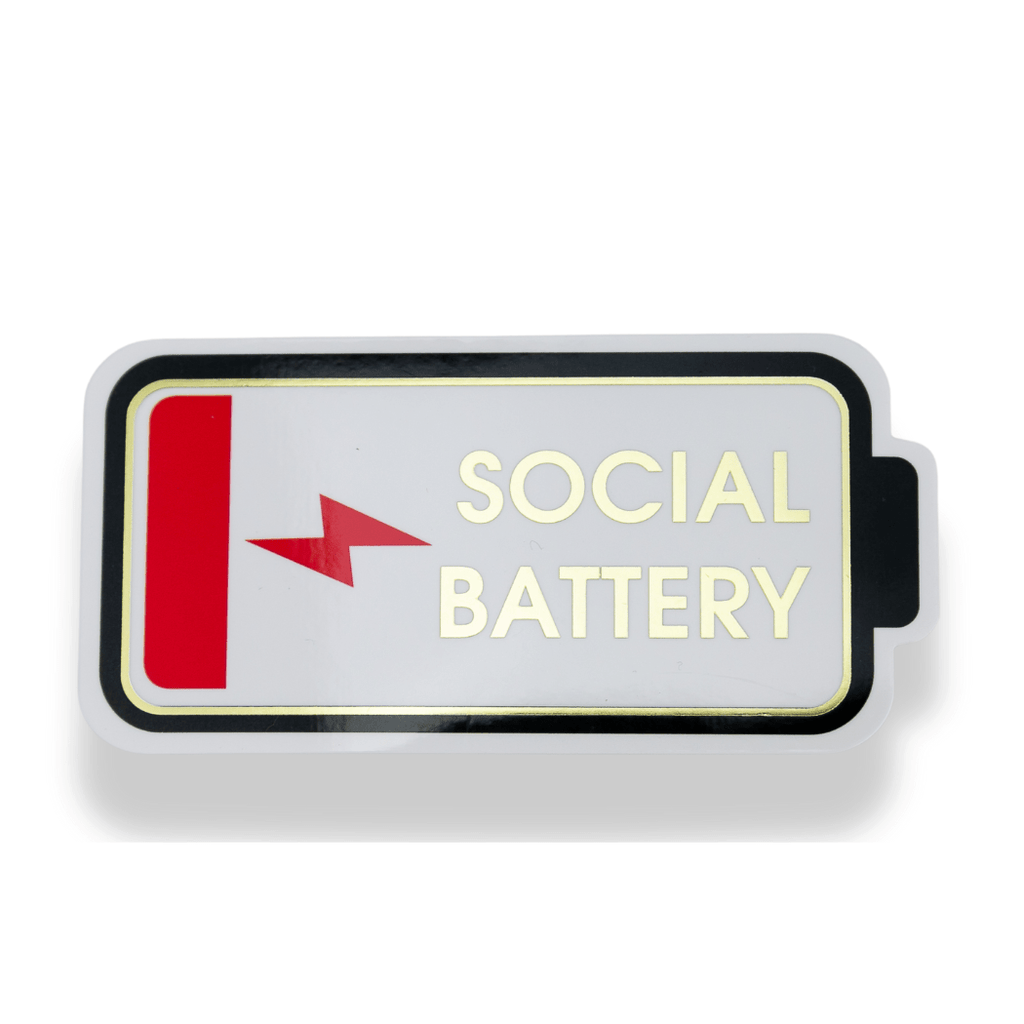 Chez Gagné - Social Battery - Vinyl Sticker – Taryn x Philip Boutique