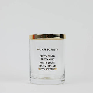 Chez Gagné - You Are So Pretty -  Match Set + Rocks Glass Duo -  200 Matches + Rocks Glass Set