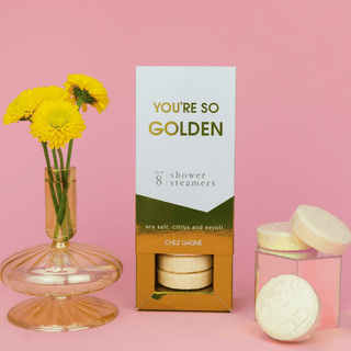 Chez Gagné - You're So Golden - Self-Care Shower Steamers - Citrus Neroli